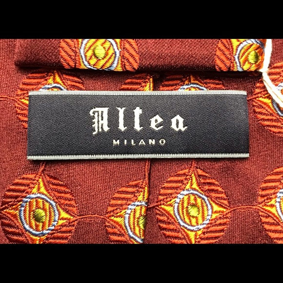 ALTEA 100% silk luxury designer tie NEW WITH TAGS. - Picture 8 of 8